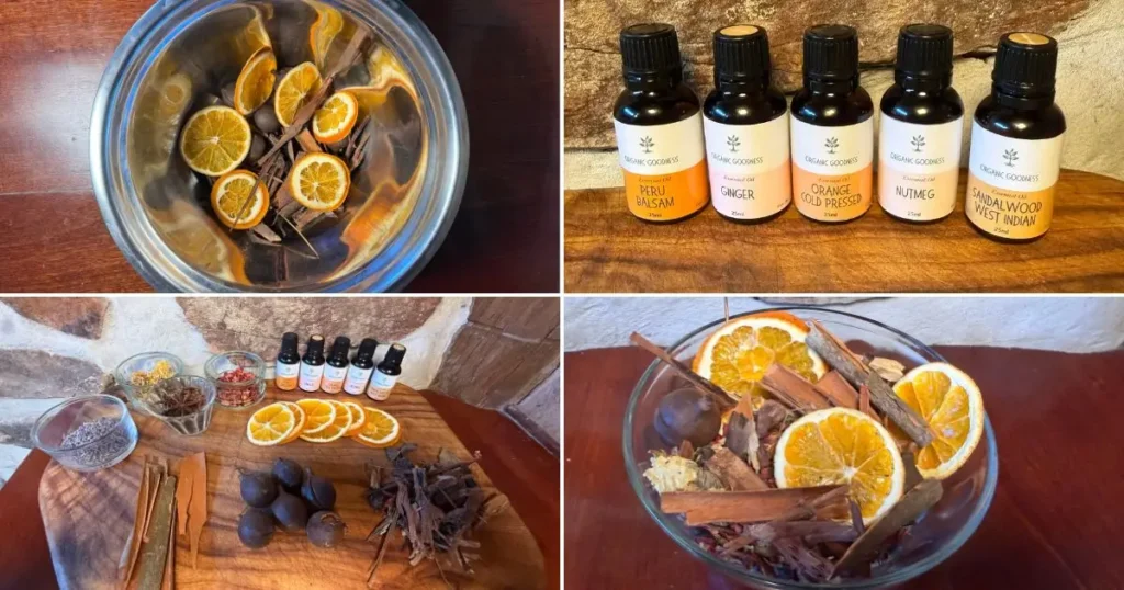 Orange Spice Potpourri Photo collage
