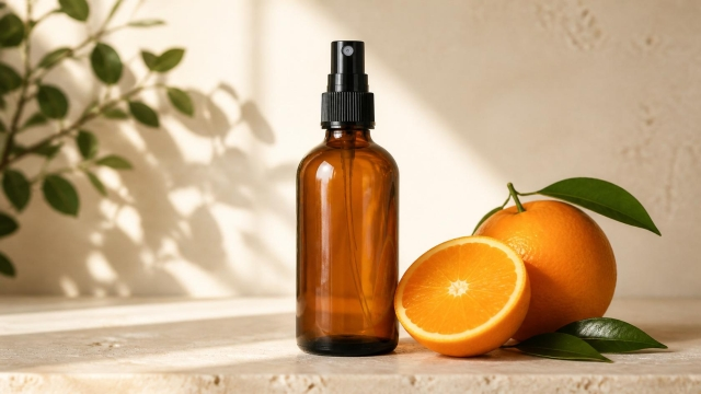 Bottle of Room Spray made form Sweet Orange Essential Oil